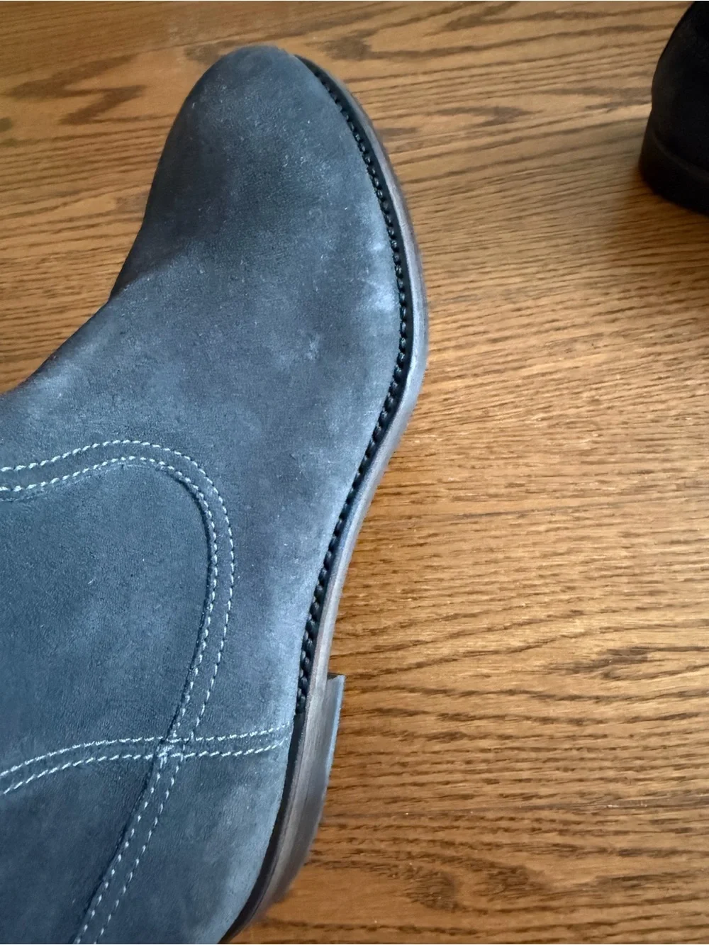 Men's Suede Chelsea Ankle Boots in Charcoal